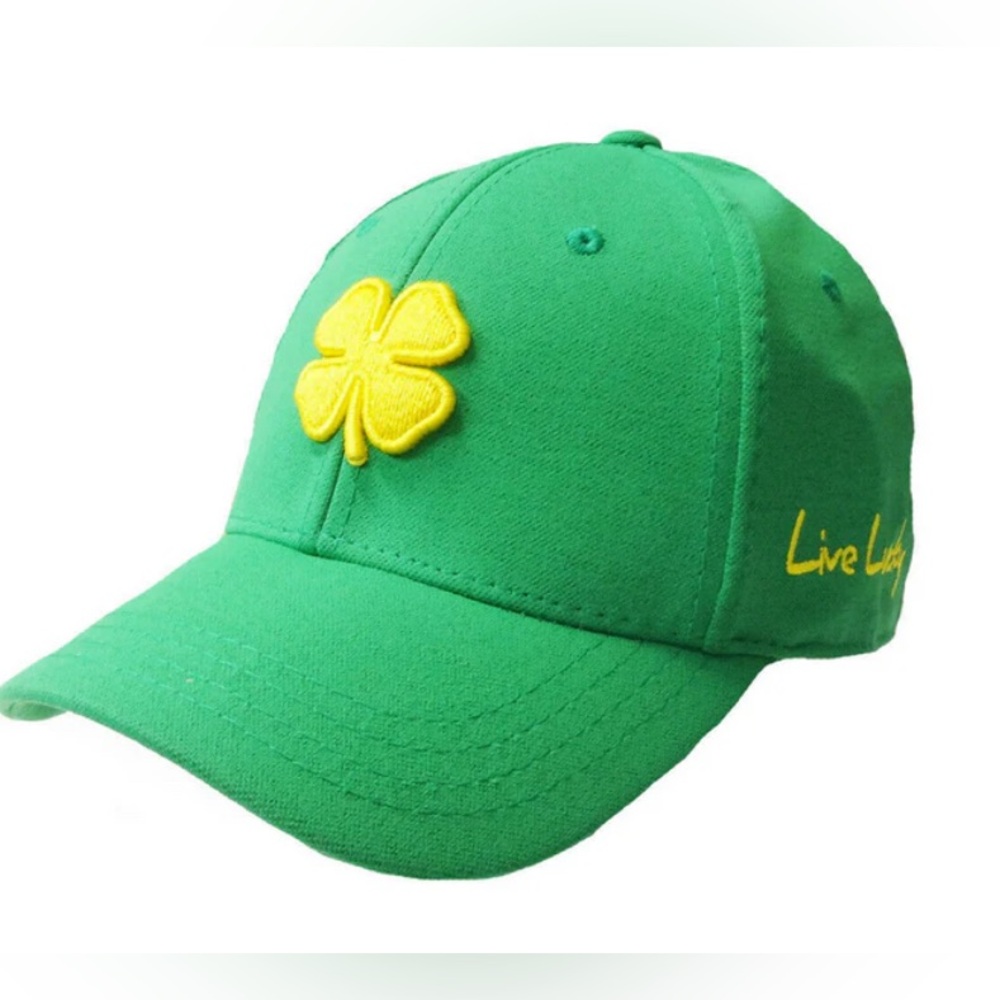 Black Clover Live Lucky - Top Golf Green & Yellow Baseball Hat Cap (NWT)